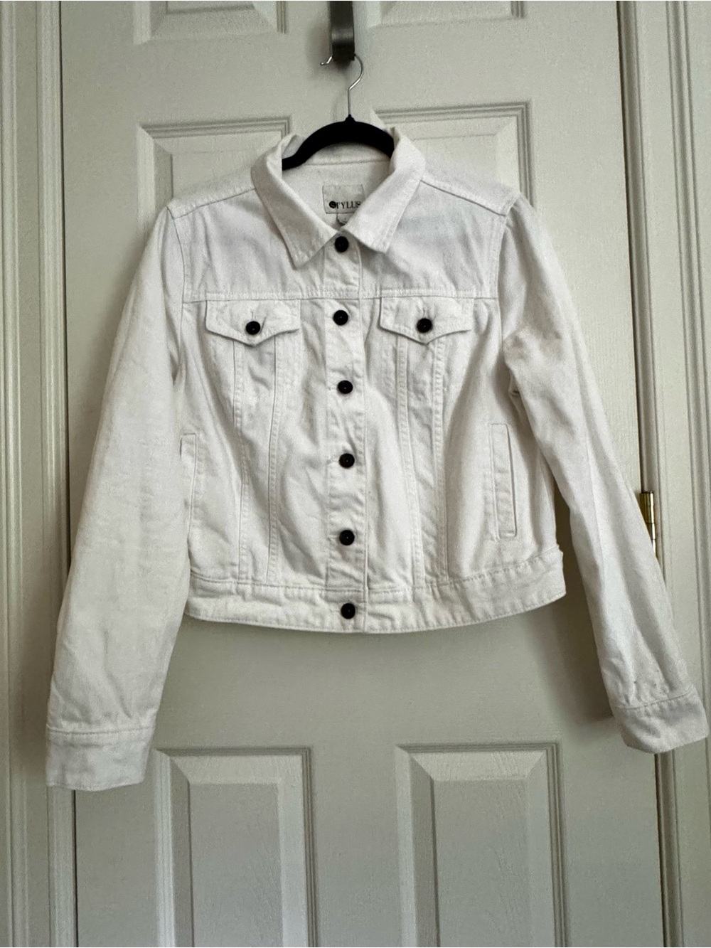 Stylus White Denim Jacket - Classic Women’s Cropped Style